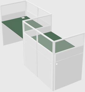Rectangular cubicles
