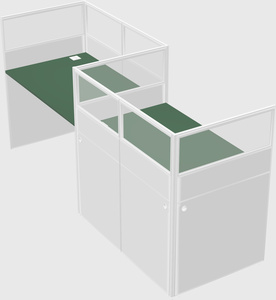 Rectangular cubicles