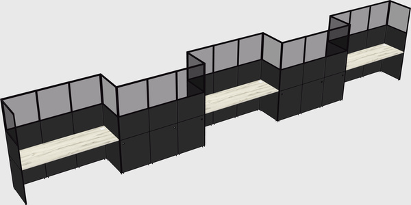 Rectangular cubicles