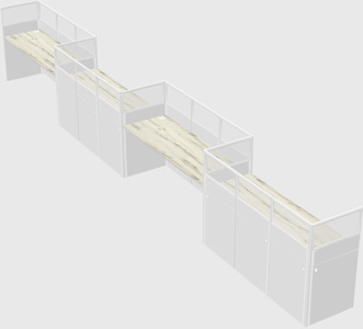 Rectangular cubicles