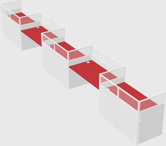 Rectangular cubicles