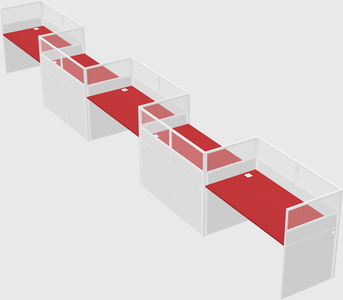 Rectangular cubicles