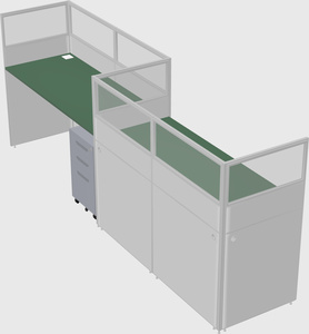 Rectangular cubicles