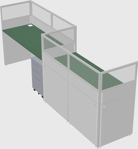 Rectangular cubicles
