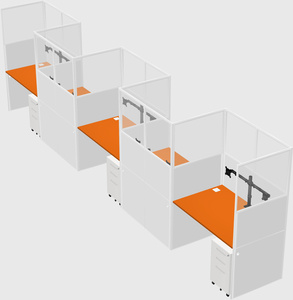 Rectangular cubicles