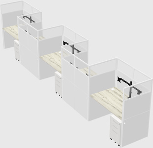Rectangular cubicles