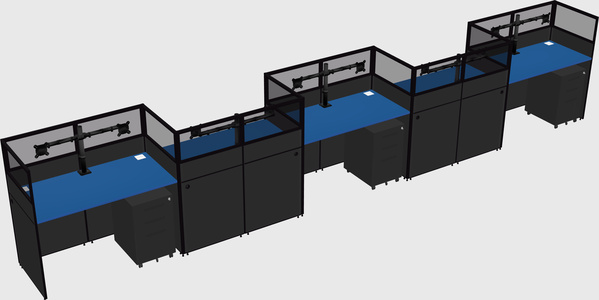Rectangular cubicles
