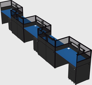 Rectangular cubicles