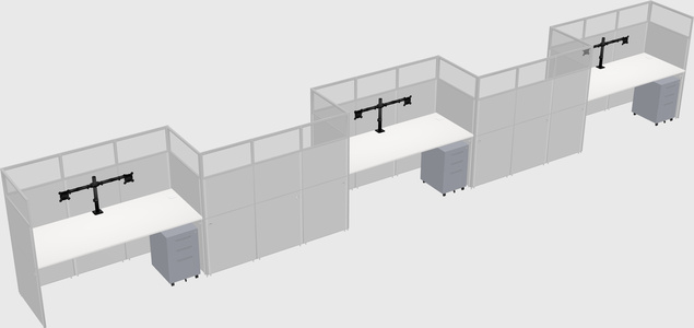 Rectangular cubicles