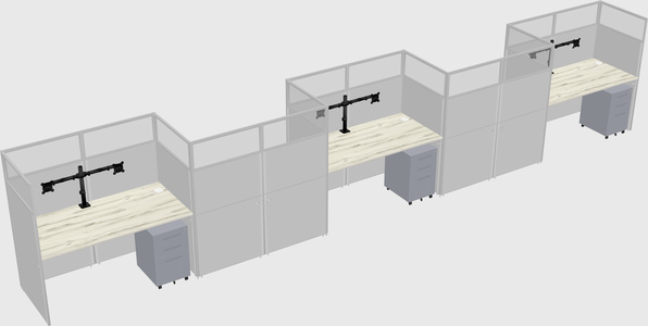 Rectangular cubicles