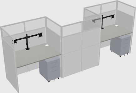 Rectangular cubicles