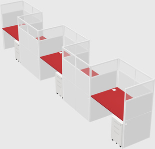 Rectangular cubicles
