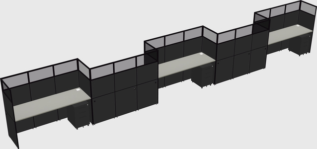 Rectangular cubicles