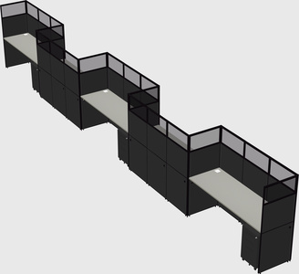 Rectangular cubicles