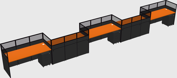 Rectangular cubicles