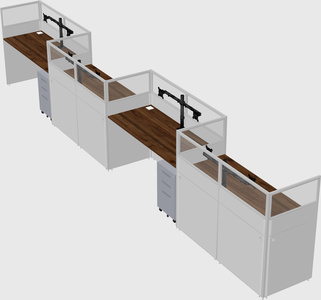 Rectangular cubicles