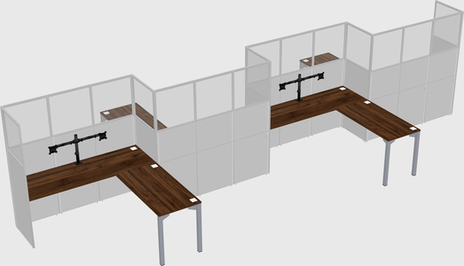 L-shape cubicles
