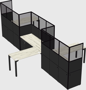 L-shape cubicles