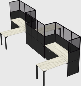 L-shape cubicles