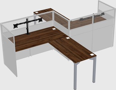 L-shape cubicles