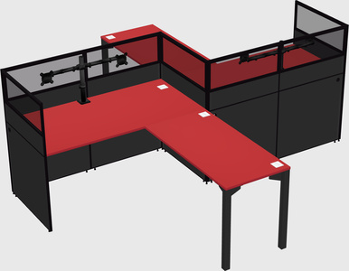 L-shape cubicles