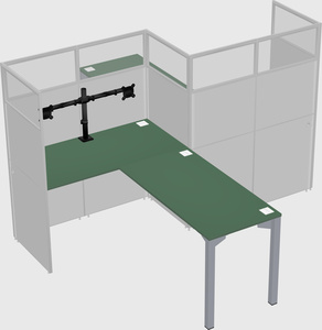 L-shape cubicles