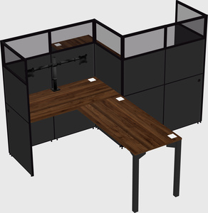 L-shape cubicles