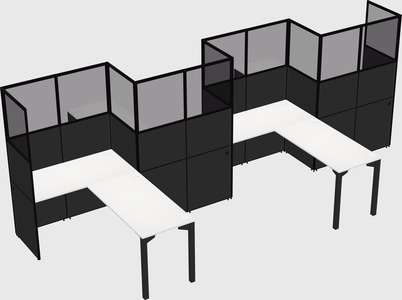 L-shape cubicles