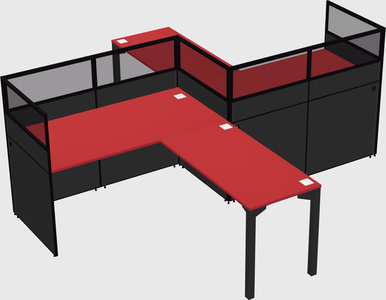 L-shape cubicles