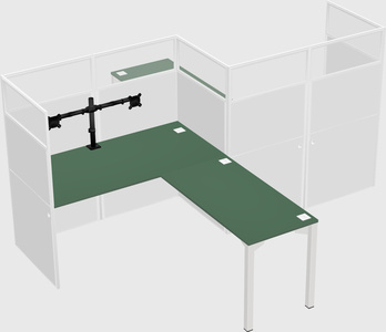 L-shape cubicles