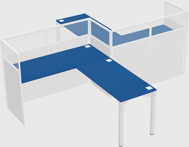 L-shape cubicles