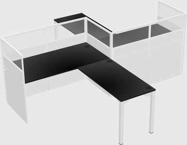 L-shape cubicles