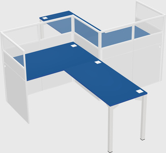 L-shape cubicles