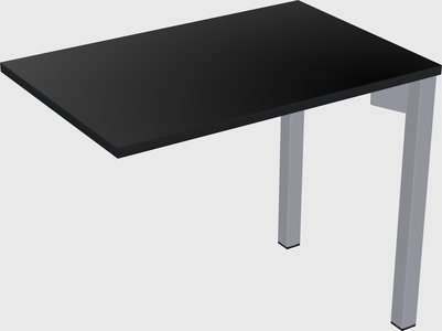 Desk return - metal base - wooden & panel systems