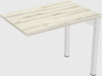 Desk return - metal base - wooden & panel systems