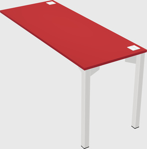 Desk return - metal base - wooden & panel systems