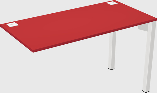 Desk return - metal base - wooden & panel systems