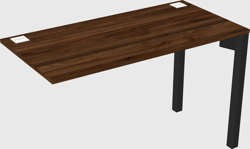 Desk return - metal base - wooden & panel systems