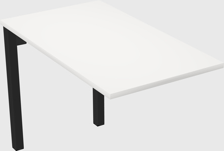 Desk return - metal base - wooden & panel systems