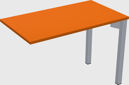 Desk return - metal base - wooden & panel systems