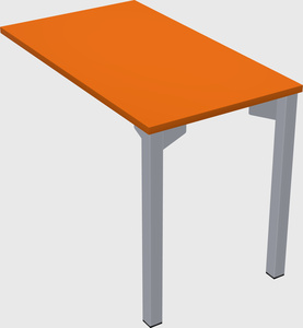 Desk return - metal base - wooden & panel systems