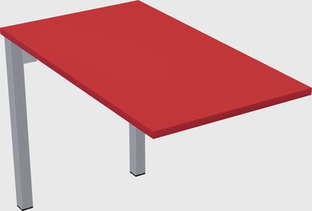 Desk return - metal base - wooden & panel systems