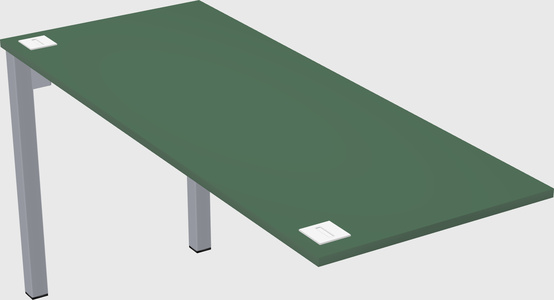 Desk return - metal base - wooden & panel systems