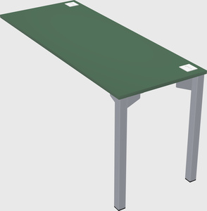Desk return - metal base - wooden & panel systems