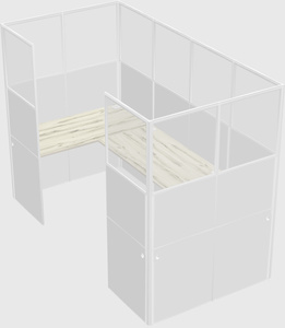 Cabine en u
