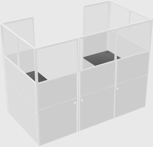 Cabine en u