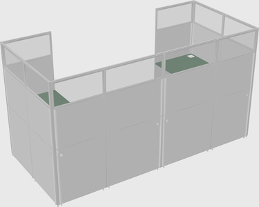 Cabine en u