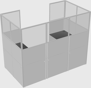 Cabine en u