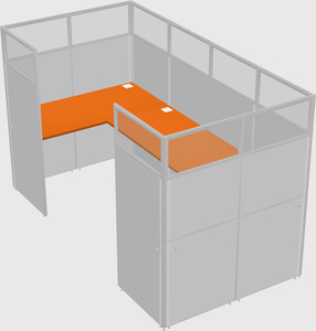 Cabine en u