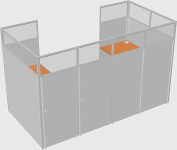Cabine en u